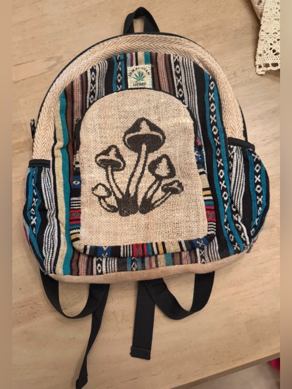 ThreadHeads Himalayan Hemp Mushrooms Mini Backpack